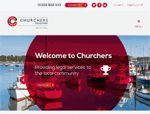 Tablet Screenshot of churchers.co.uk